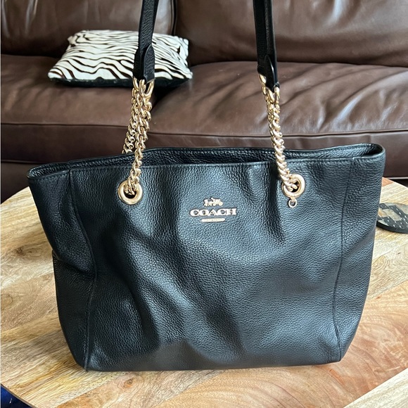 Coach Black Marlie Tote - Picture 1 of 3